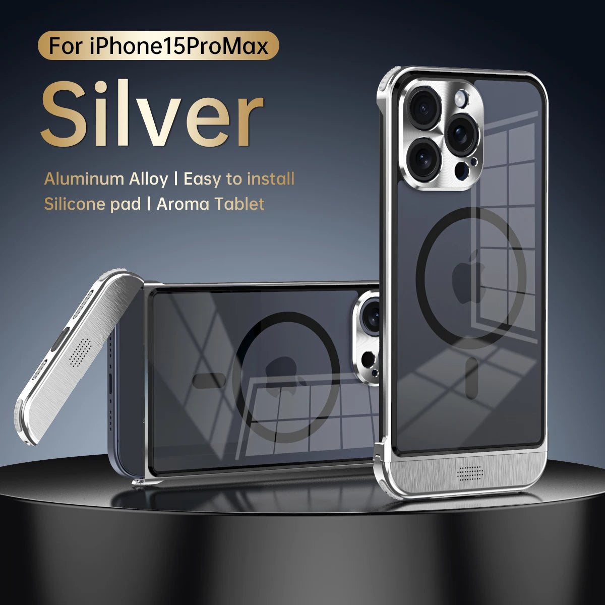 Aluminum Alloy Magnetic Phone Case for All iPhone - Sky-cover