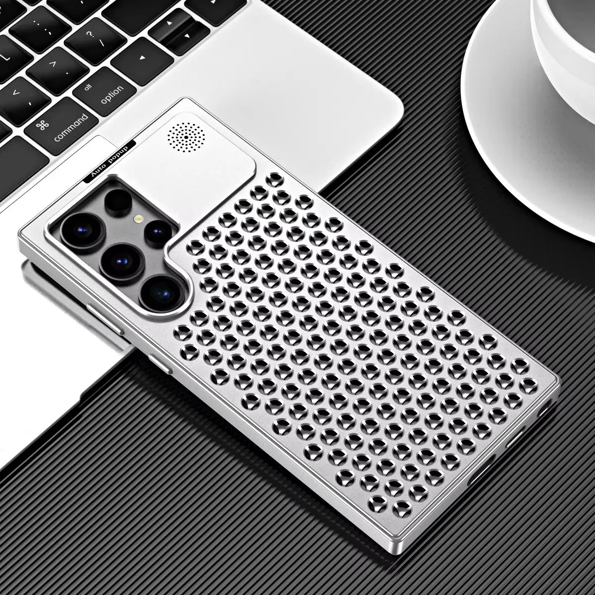 Heat and Shockproof Aluminum Alloy Metal Case for Samsung Galaxy S25 S24 S23 - Sky-cover