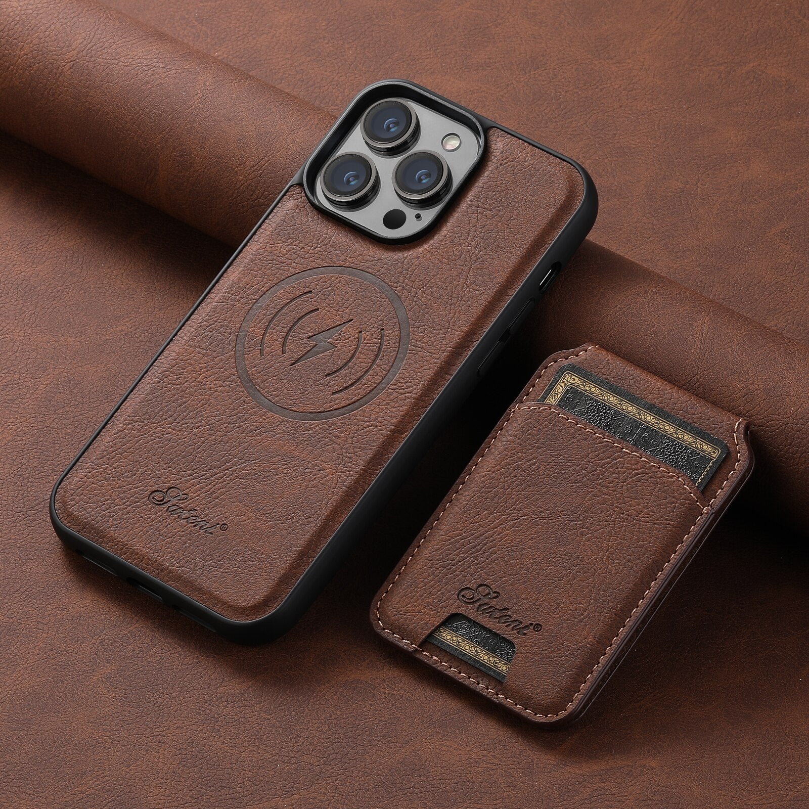 IPhone Leather Wallet With Magsafe High Quality Magnets -  New Zealand