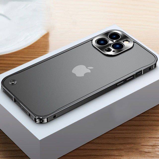 Luxury Aluminium Frame Lens Protection Cover for iphone cases - Black / For IPhone 15 Pro Max - Sky-cover