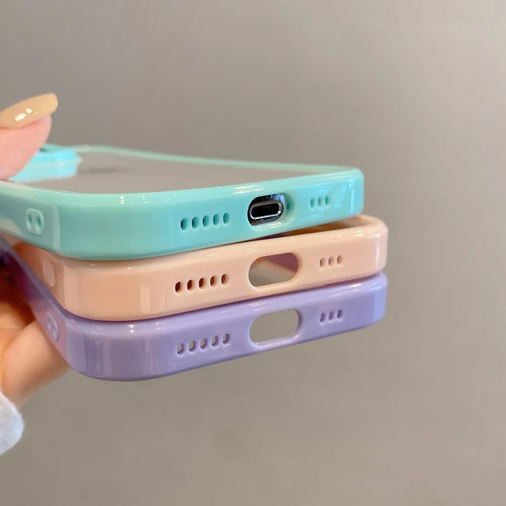 Transparent Phone Case for iPhone 15, 14, 13, 12,11, Pro Max case Shockproof Soft Back Cover - sky-cover