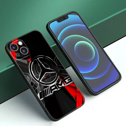 Luxury Benz Car Phone Case for Apple iPhone 15, 14, 13, 12, 11 Pro Max Silicone Case - SKY COVER