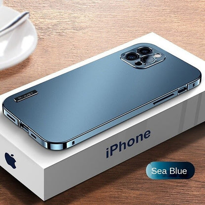 Aluminum Alloy Case Metal Magnetic and PC Matte back - Limitless 3.0 - Blue / iPhone 15 Pro Max - sky-cover