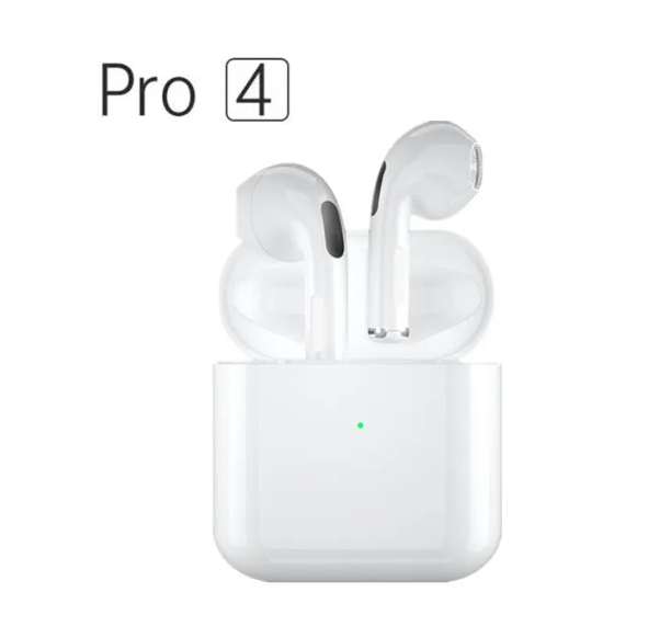 Pro 4 TWS Wireless Headphones Compatible Bluetooth 5.0 Waterproof with Mic for Xiaomi iPhone Pro4 Earbuds - Pro 4 TWS Wireless Headphones / White - sky-cover