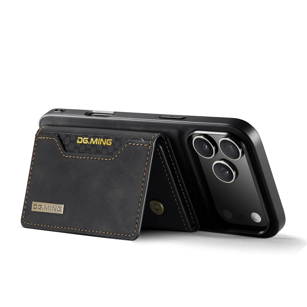 Luxury Magnetic Leather Phone Case with Card Holder for All iPhone 17 - Sky-cover