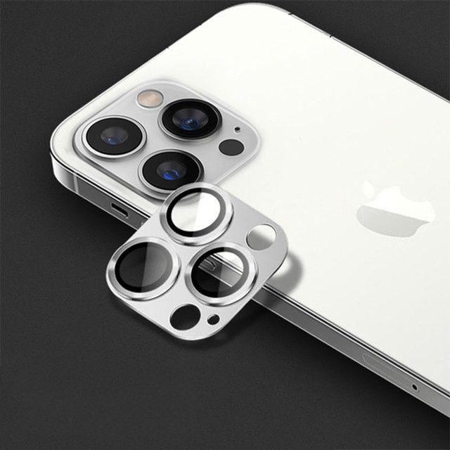 Premium Tempered Glass Full Cover Camera Lens Protector for All iPhone Models - Silver / for iphone 13 pro - sky-cover