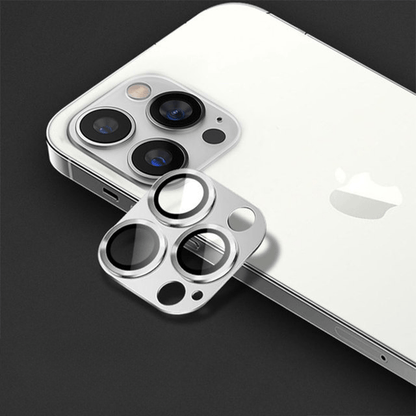 Premium Tempered Glass Full Cover Camera Lens Protector for iPhone 11 series - silver / for iphone 11 pro max - sky-cover