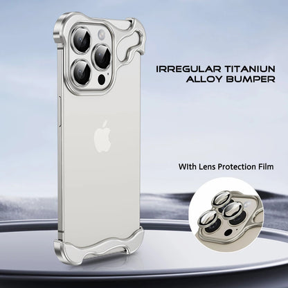 Luxury Aluminum Alloy Metal iPhone Case with Shockproof Lens Protection Cover