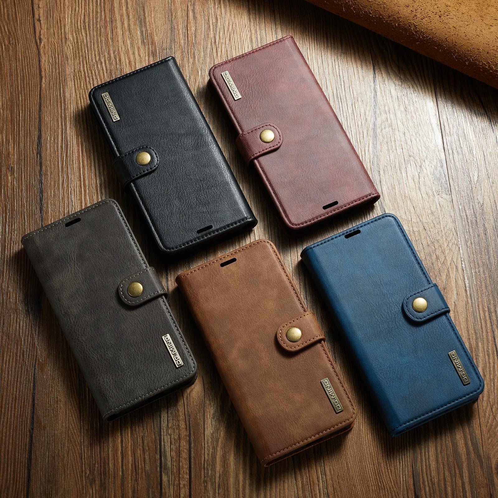 Magnetic Leather Wallet Phone Case with Card Holder – 2-in-1 Foldable Cover for iPhone 17 Series Magnetic Leather Wallet Phone Case with Card Holder – 2-in-1 Foldable Cover for iPhone 17 Series