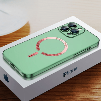 Luxury Magsafe Wireless Charging Phone Case Compatible with All iPhone - Green / For iPhone 12 - sky-cover