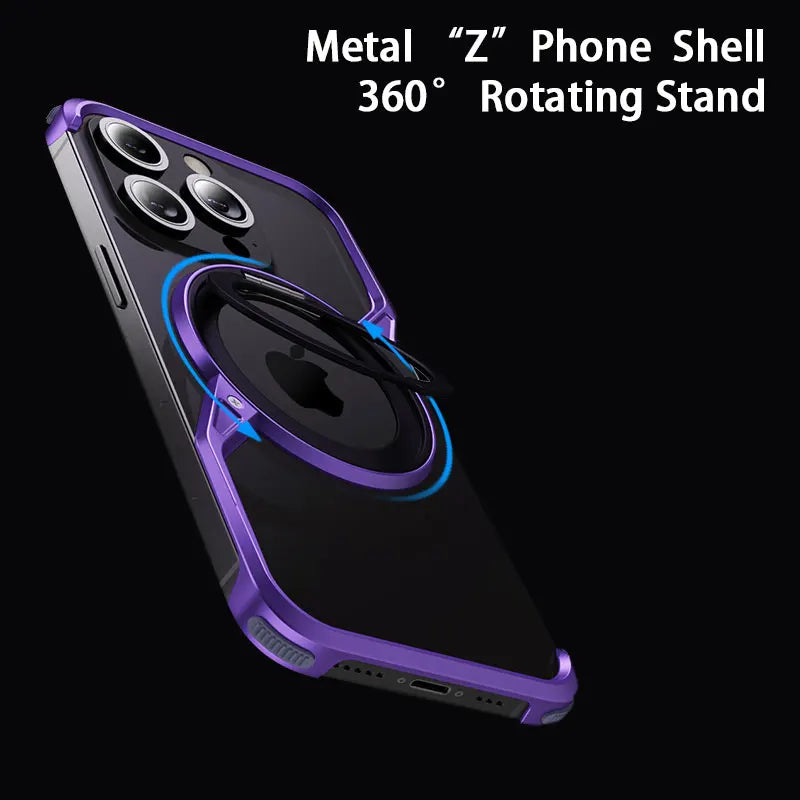 Premium Magnetic Aluminum Case for iPhone 15/14 Pro Max - Heat Dissipation Design - Gray / For iPhone 16 Pro Max - Sky-cover