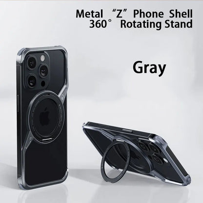 Premium Magnetic Aluminum Case for iPhone 15/14 Pro Max - Heat Dissipation Design - Gray / For iPhone 16 Pro Max - Sky-cover