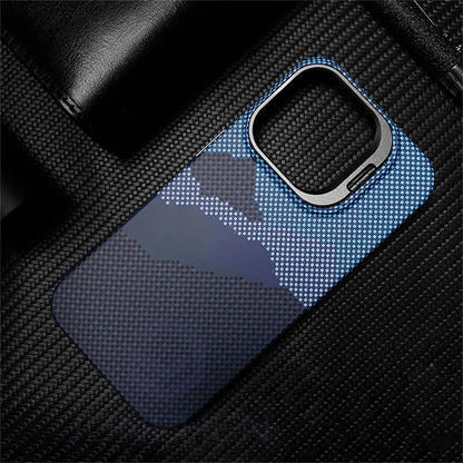 Luxury Slim Carbon Fiber Magnetic Case for iPhone 16 15 14 13 Pro Max