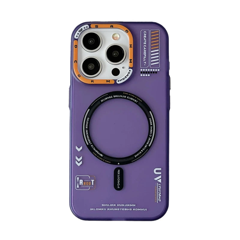 Stylish Magsafe iPhone case - matte finish with lens protection - Purple / for iphone 15 pro max - sky-cover