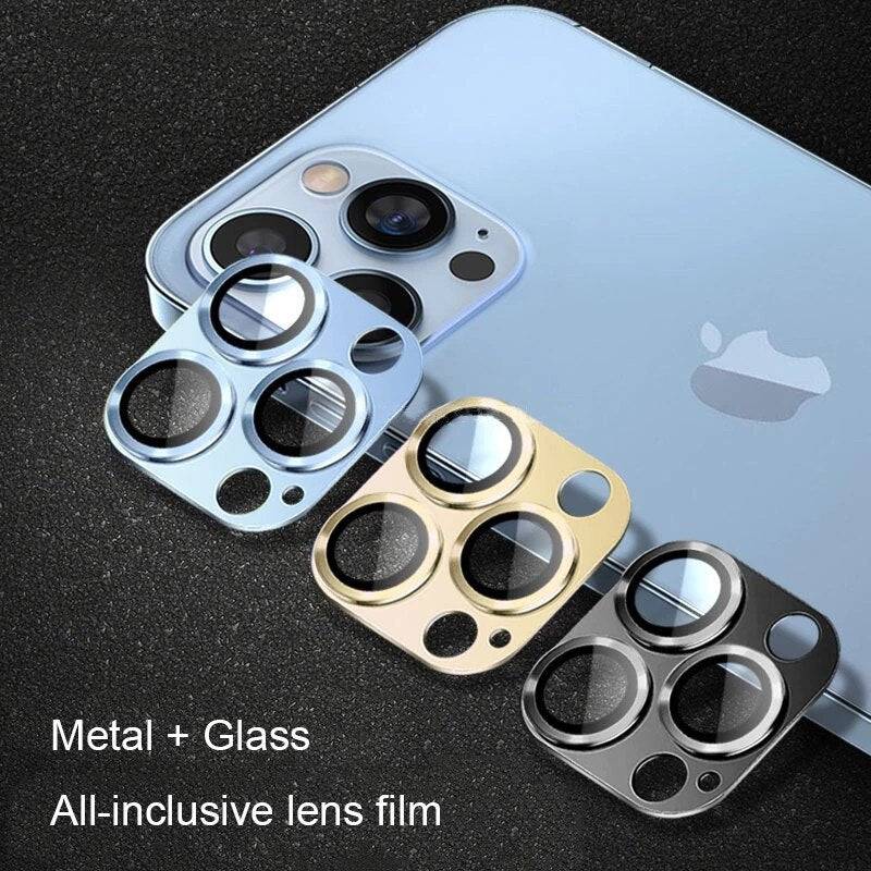 Premium Tempered Glass Full Cover Camera Lens Protector for iPhone 11 12 - sky-cover