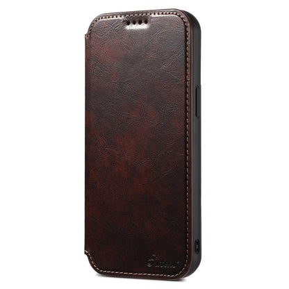 Leather Magnetic Kickstand Case with Card Storage – Dual-Layer Full Coverage for iPhone - Sky-cover