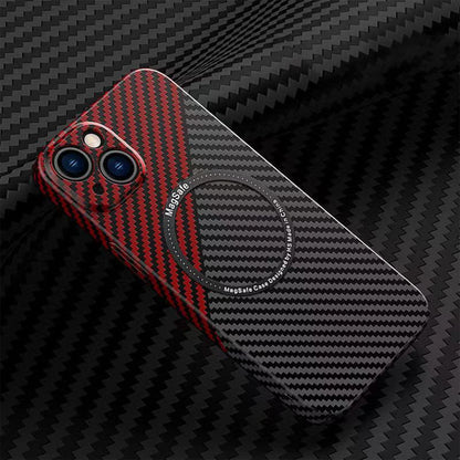 MagSafe® Compatible carbon Fibre Phone Case - Limitless 5.0 - black red / For iPhone 14ProMax - sky-cover