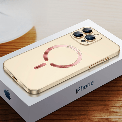 Luxury Magsafe Wireless Charging Phone Case Compatible with All iPhone - Gold / For iPhone 12 - sky-cover