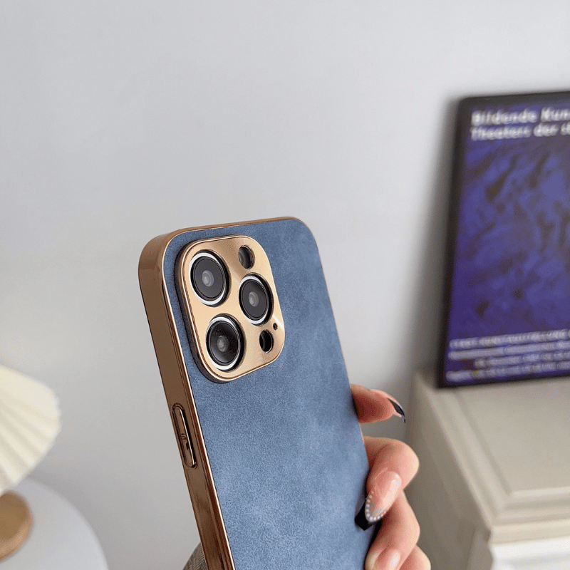 Luxury leather frame phone case for all iPhone - SKY COVER