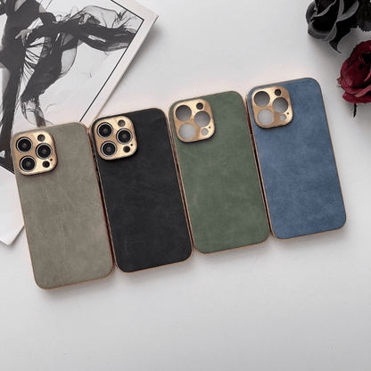 Luxury leather frame phone case for all iPhone - SKY COVER
