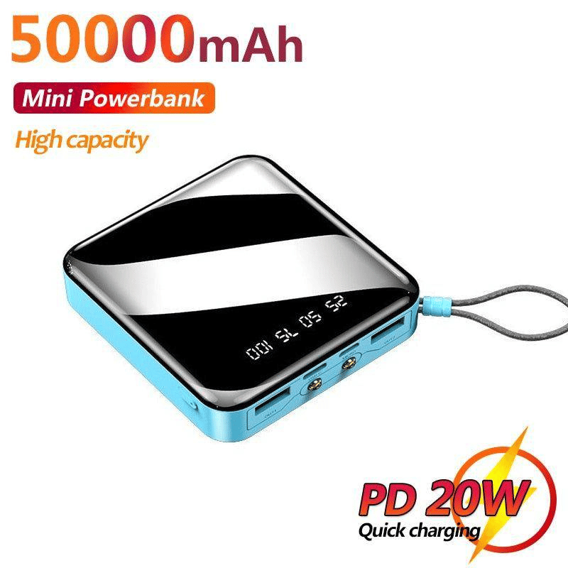 Fast Charging Battery - Portable - 50000mAh 20W Power Bank for Cell Phone - SKY COVER