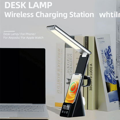 LED Desk Lamp with Wireless Charger 3 in 1 Fast Charging Station - SKY COVER