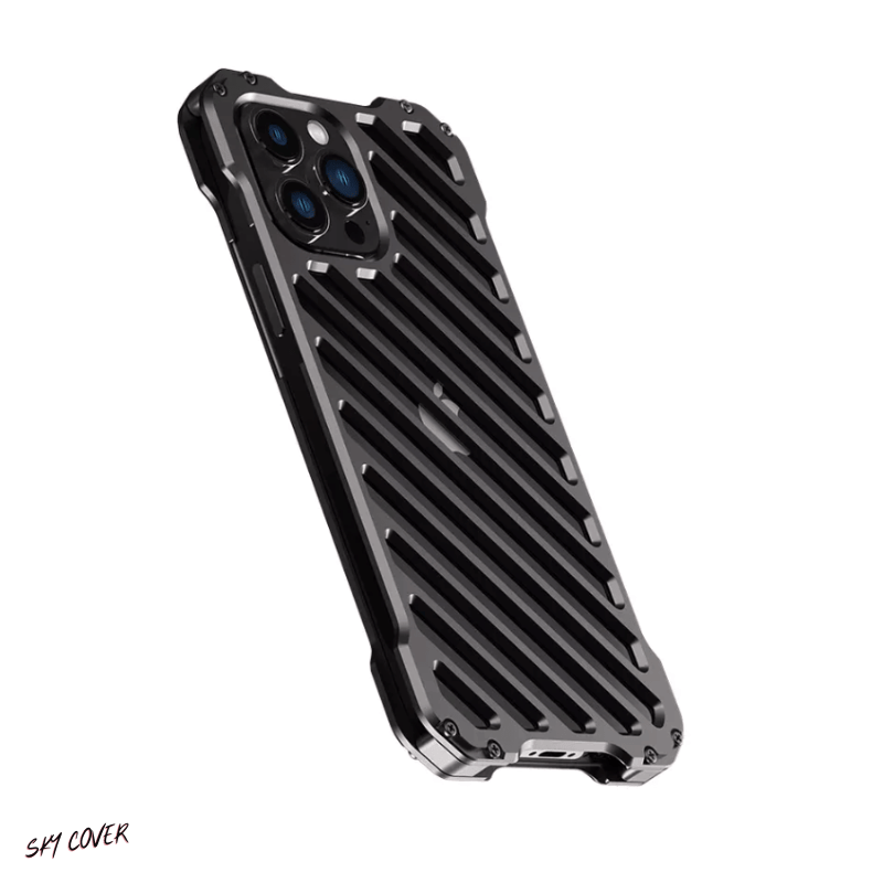 Luxury All Metal Bumper For iphone 15, 14, 13, 12 pro max Heat Dissipation Cover - skycover