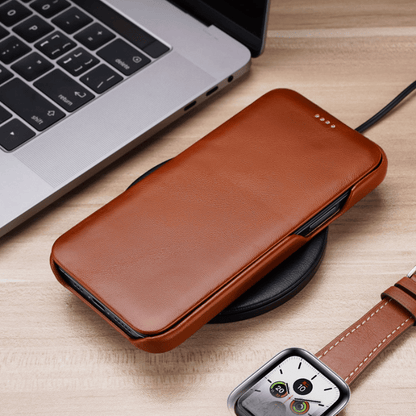 Luxury Genuine Leather Phone Case for iPhone 13 12 pro max - skycover