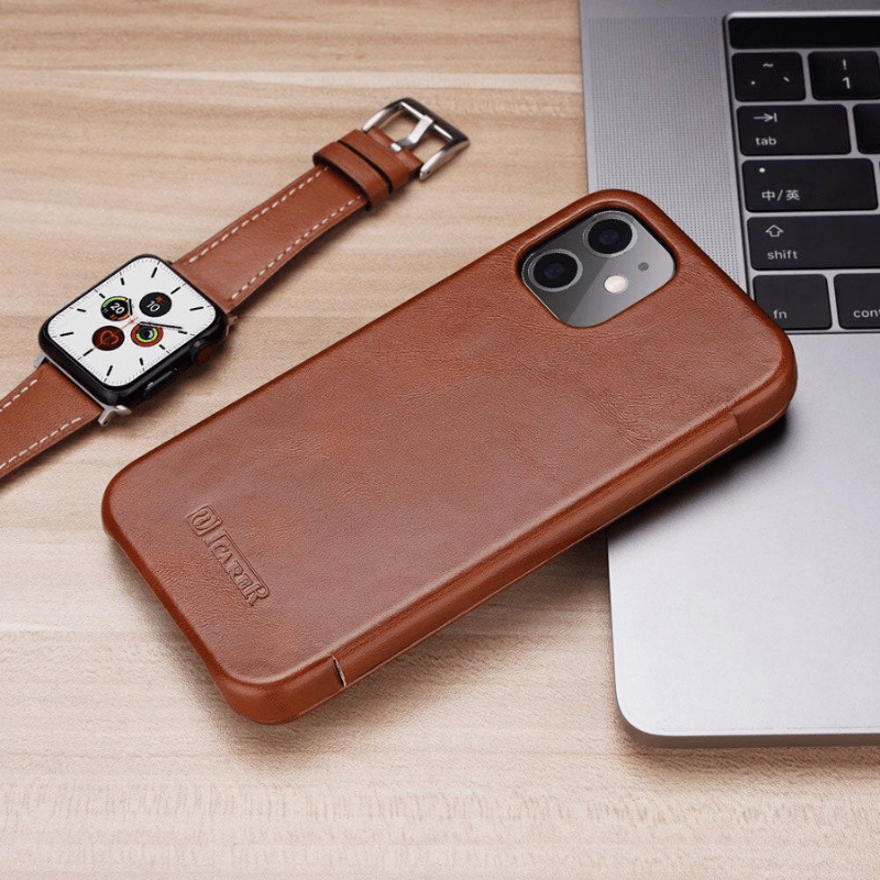Luxury Genuine Leather Phone Case for iPhone 13 12 pro max - skycover