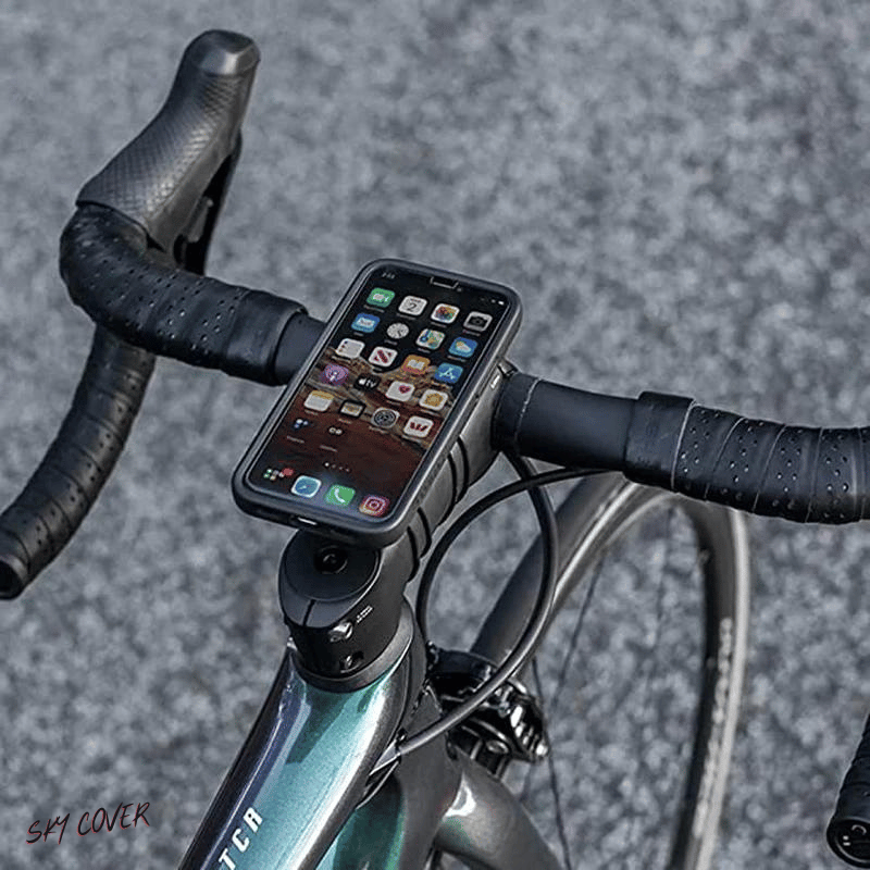 Adjustable Motorcycle Safety Lock Bike Phone Holder - Universal Mountain Bike Handlebar Mount Bracket for All Phones - sky-cover