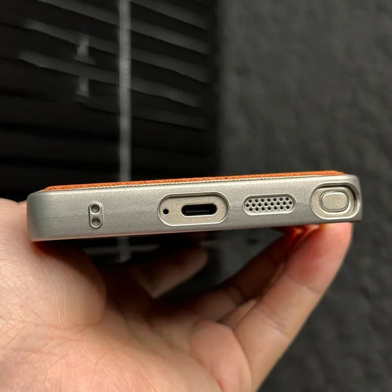 Luxury Leather Frameless Magnetic Case for Samsung Galaxy S25/S24/S23 - Sky-cover