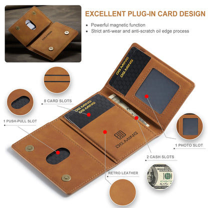 Luxury Magnetic Leather Case for Samsung Galaxy Phone Card Holder Wallet Cover