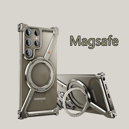 Magsafe Aluminum Alloy Phone Case for Samsung Galaxy S24 S24+ S24 Ultra