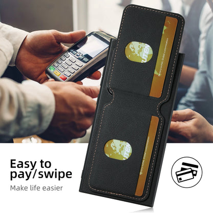 SUTENI Leather Wallet Card Holder Phone Cases For Samsung Galaxy S24 S23 Ultra S22 Plus Note20 - Sky-cover