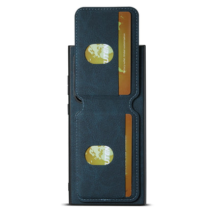 SUTENI Leather Wallet Card Holder Phone Cases For Samsung Galaxy S24 S23 Ultra S22 Plus Note20 - Sky-cover