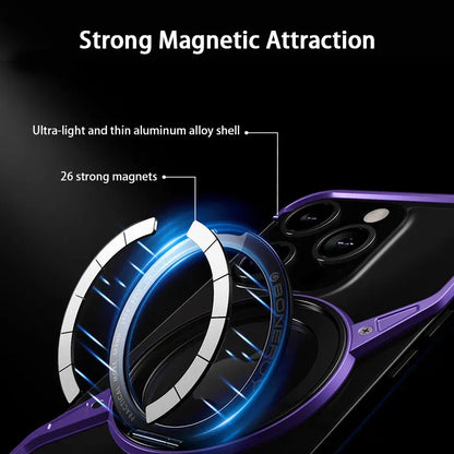 Premium Magnetic Aluminum Case for iPhone 15/14 Pro Max - Heat Dissipation Design - Gray / For iPhone 16 Pro Max - Sky-cover