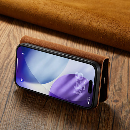 Magnetic Leather Wallet Phone Case with Card Holder – 2-in-1 Foldable Cover for iPhone 17 Series - Sky-cover