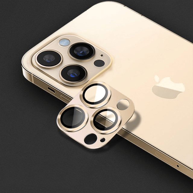 Premium Tempered Glass Full Cover Camera Lens Protector for All iPhone Models - Gold / for iphone 15 pro max - sky-cover