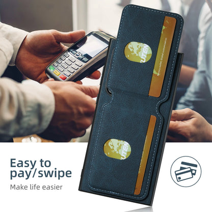 SUTENI Leather Wallet Card Holder Phone Cases For Samsung Galaxy S24 S23 Ultra S22 Plus Note20 - Sky-cover