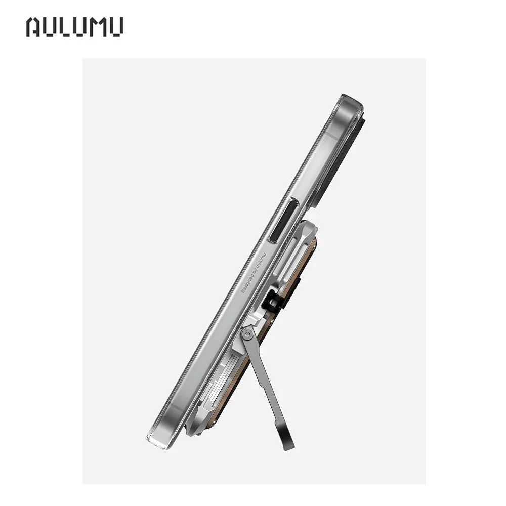 Magnetic Genuine Leather Wallet Card - Sky-cover