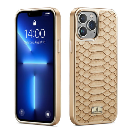 Luxury soft touch 3D shock resistant PU leather FOR all iphone searis - Gold / for iphone 15 pro max - sky-cover