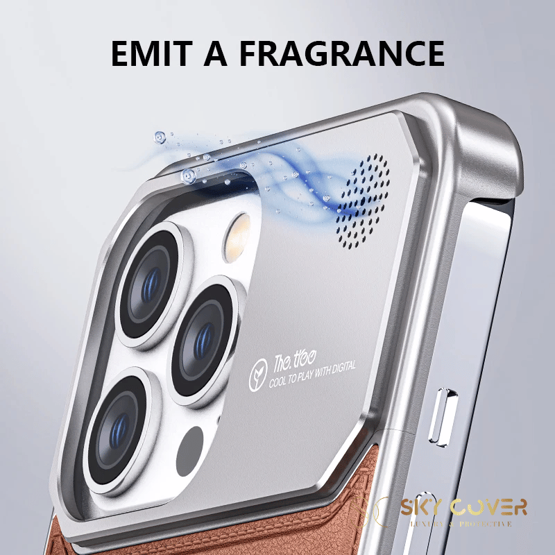 Luxury Metal Leather Phone Case For iPhone Luxury Metal Leather Phone Case For iPhone