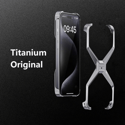 Luxury Aluminum Alloy frame Rimless Phone Cover For iPhone