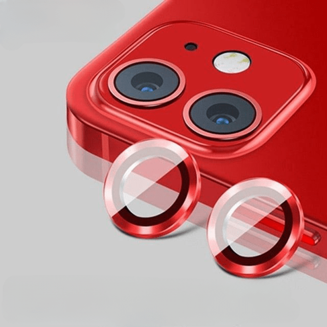 For iPhone 11 Pro Max Camera Lens Protector Glass + Camera Protection Case  for iPhone 11 Pro Metal Back Cover Red Black