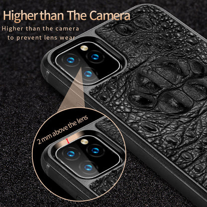 Luxury real leather heavy duty shockproof protective case for iPhone - sky-cover