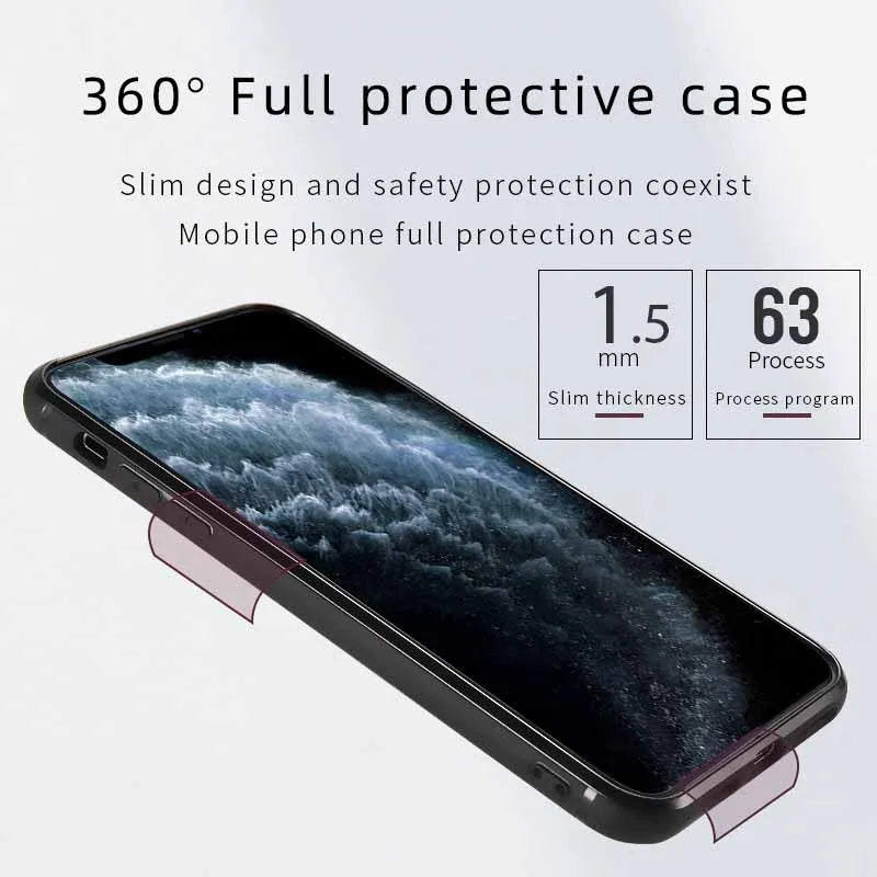 Luxury real leather heavy duty shockproof protective case for iPhone - sky-cover