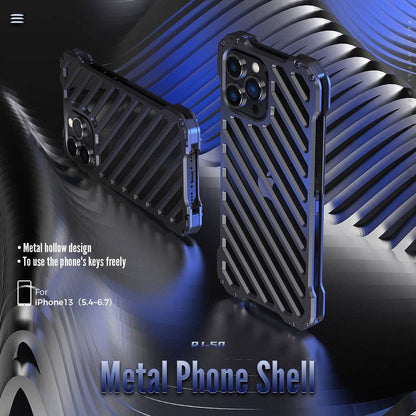 Luxury All Metal Bumper For iphone 14-13 pro Heat Dissipation Cover - sky-cover