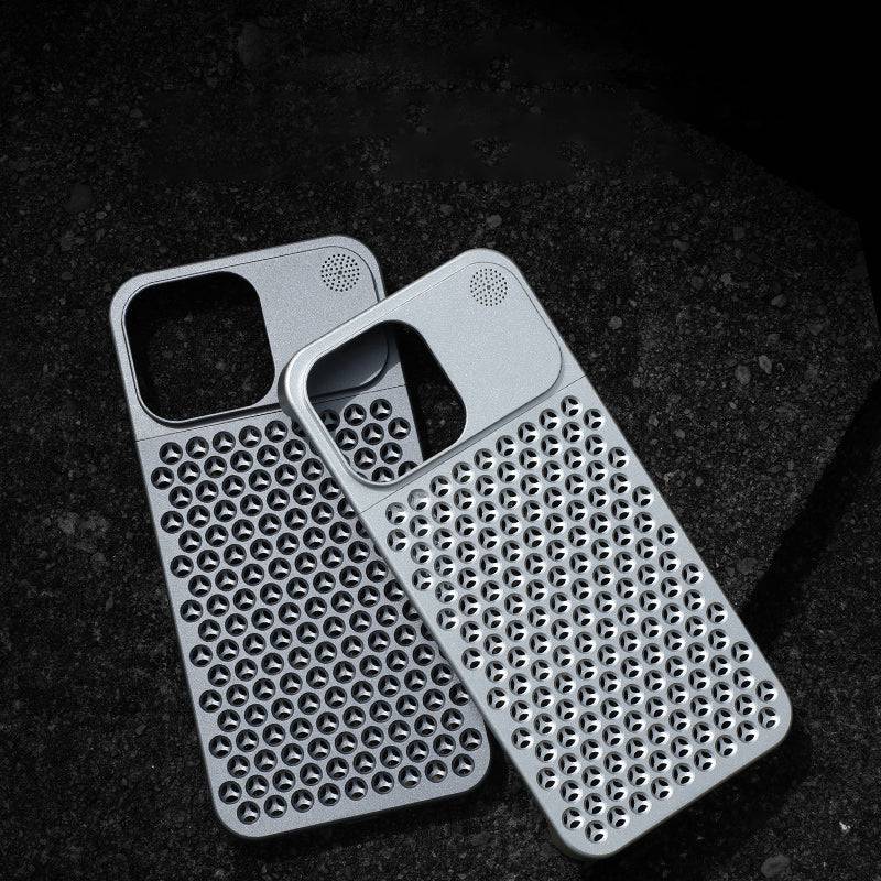 Aluminum Alloy Heat-Dissipation Anti-Fall Case for iPhone 14 Pro Max and 13 Pro Max - sky-cover