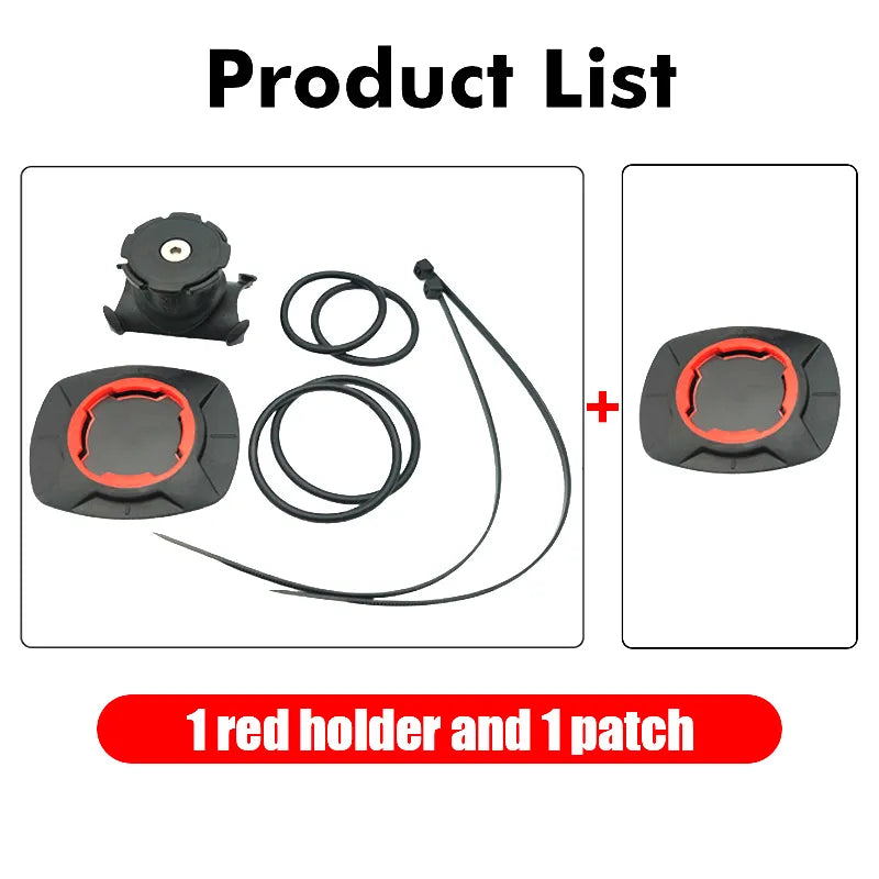 Adjustable Motorcycle Safety Lock Bike Phone Holder - Universal Mountain Bike Handlebar Mount Bracket for All Phones - 1 Set Red 1 Patch - sky-cover