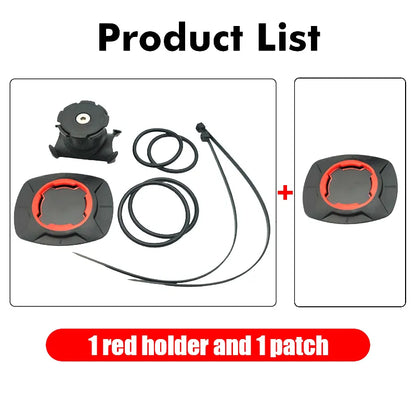 Adjustable Motorcycle Safety Lock Bike Phone Holder - Universal Mountain Bike Handlebar Mount Bracket for All Phones - 1 Set Red 1 Patch - sky-cover